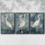 «Simple Egret I», ensemble de 3 toiles encadrées-97706729-97706730