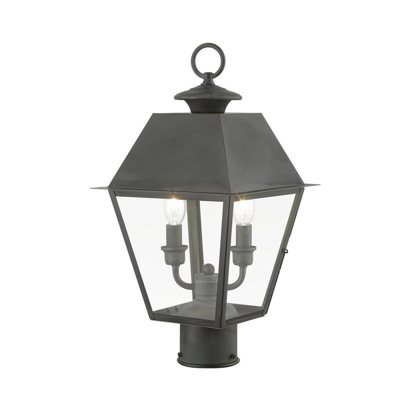 Houlihan 2 -Light 17.5" H Hardwired Lantern Head, Charcoal