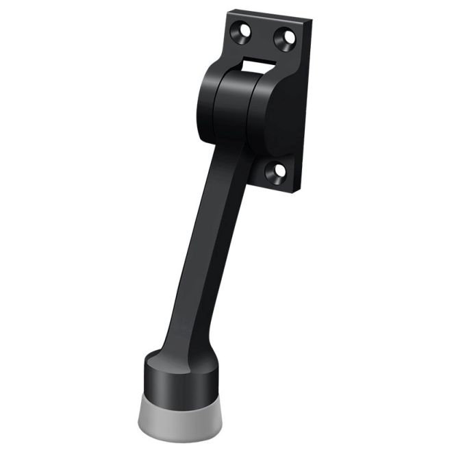Deltana DHK4U19 4" Kick-Down Door Holder - Matte Black, Painted Black