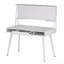 Bureau d'ordinateur Study avec rangement et tableau blanc magnétique effaçable à sec, blanc