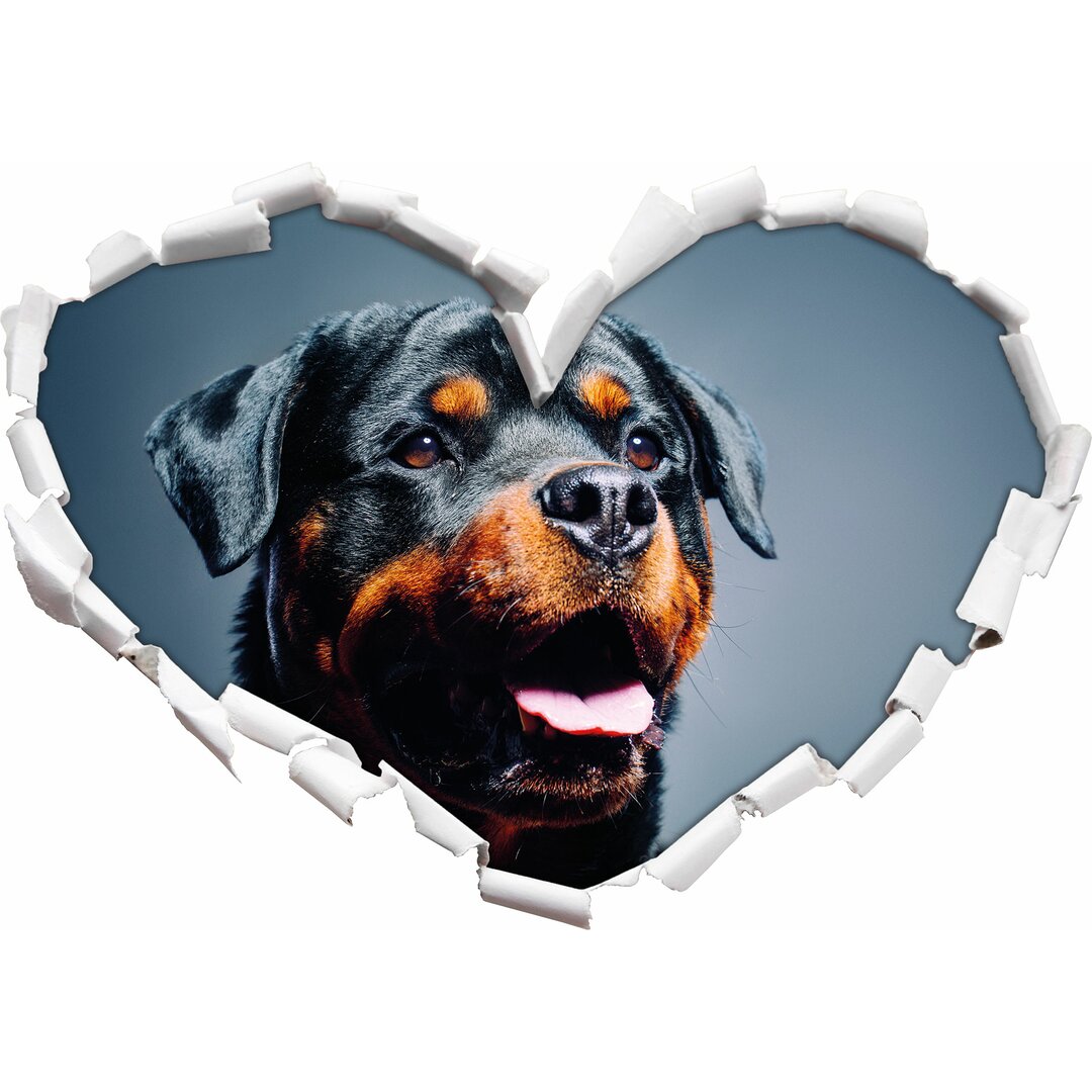 Wandtattoo Treuer Rottweiler