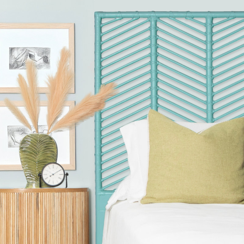Liam Headboard, Queen, Turquoise