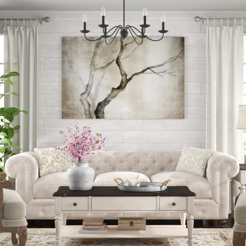 «Winter in Kyoto» par Sofia Fox - peinture sur toile tendue, Extérieur, H 40 po x l 60 po x P 1,5 po