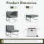  11 Pieces Modern Aluminum Patio Furniture Set With Fire Table, Outdoor Modular Sectional Conversation Set L-shaped Sofa For Backyard-1703715478-1703715479