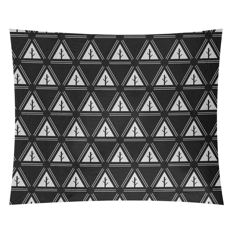 Tapisserie Barbra, H 68 po x l 80 po, Noir