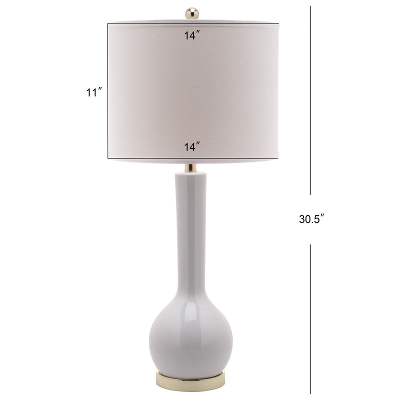 Mcnally Ceramic Table Lamp, White