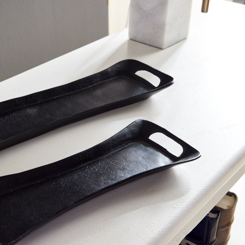Aluminum Decorative Tray, Black