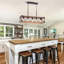 Luminaire pour îlot de cuisine de style campagnard