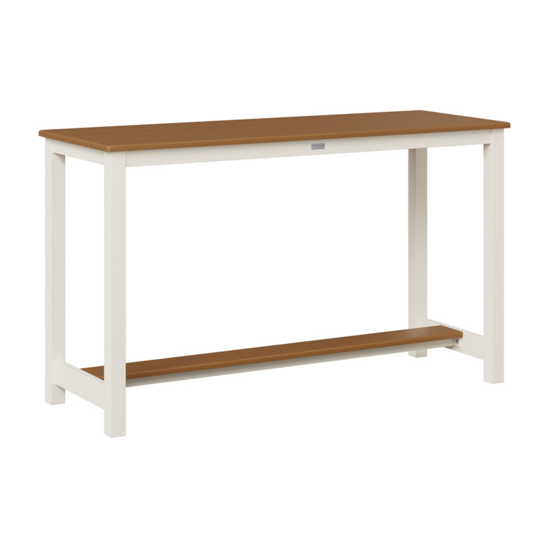 Table de balcon en aluminium Berlin Gardens, Cèdre, H 35,5 po x l 60 po x P 22 po