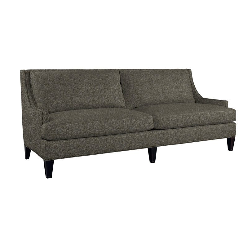 Royce 87" Linen Recessed Arm Sofa with Reversible Cushions, Baldwin Charcoal
