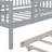 Wood Daybed With Trundle And Fence Guardrails-1165395015-1165395014