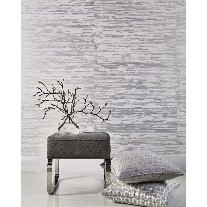 Modern Luxury Metallic Wallpaper Roll, Ice