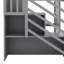 Lit mezzanine simple avec escalier de rangement-1146772171