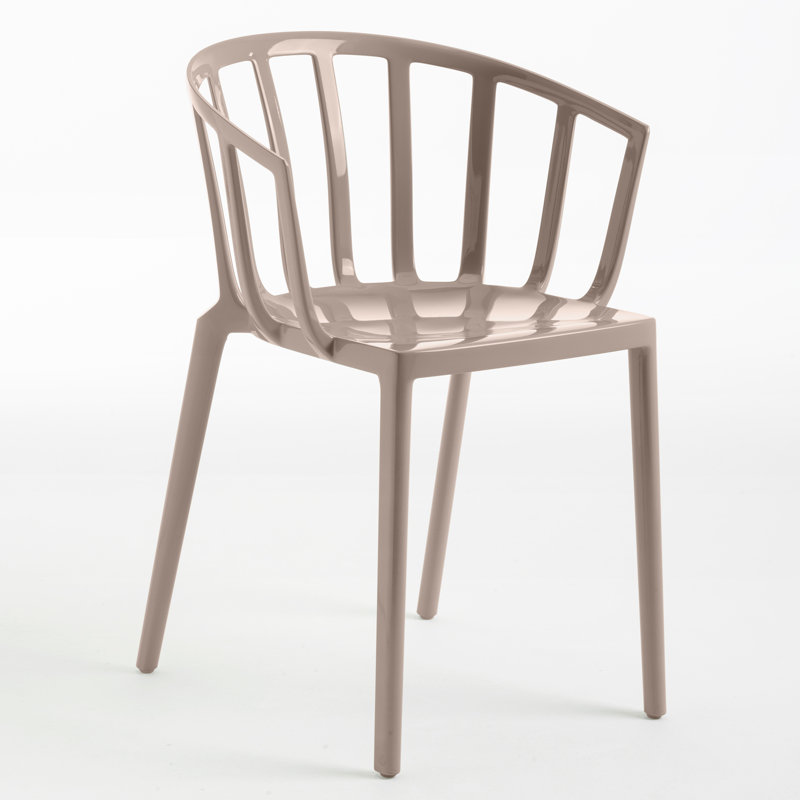 Venice Outdoor Dining Armchair, Taupe