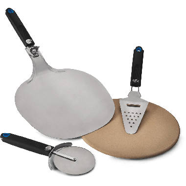 Cuisinart CPS-445, 3-Piece Pizza Grilling Set, Stainless Steel 
