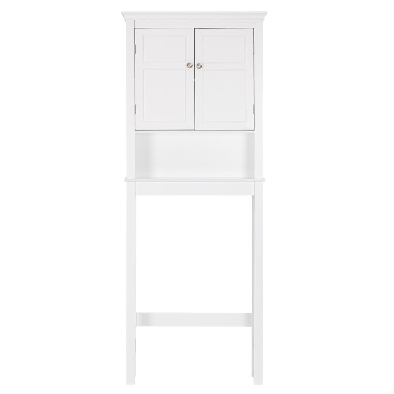Rangement autoportant au-dessus de la toilette, Blanc