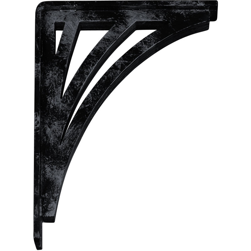 Support en fer forgé Nevio, Étain antique, H 10 po x l 2 po x P 7,5 po