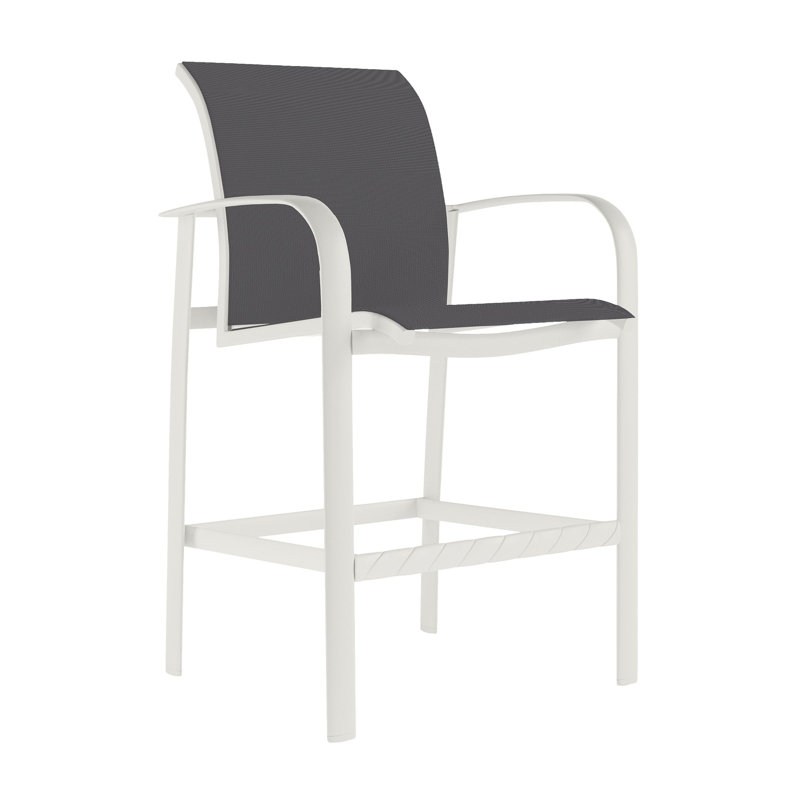 Laguna Beach Outdoor Bar Stool, Rincon, Shell