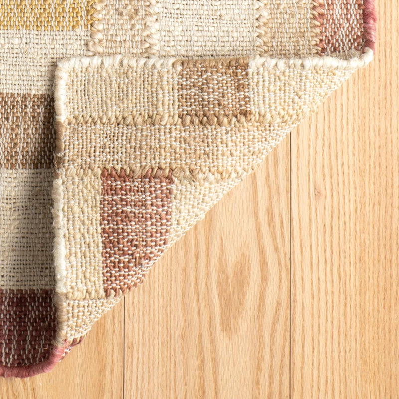Mosaic Multi Handwoven Jute Rug, Rectangle 5' x 8'