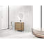 Meuble-lavabo autoportant de 30 po avec lavabo en résine et 2 portes d'armoire à fermeture en douceur (emballage KD)-125514974