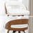 Modern 2-Piece Swivel Barstool Set In Warm Walnut-120155838-120155846