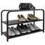 6 Pair Solid Wood Shoe Rack