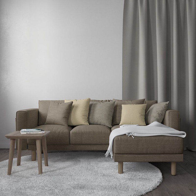 Tissu uni Abbeyshea Miura par The Yard, Tabac