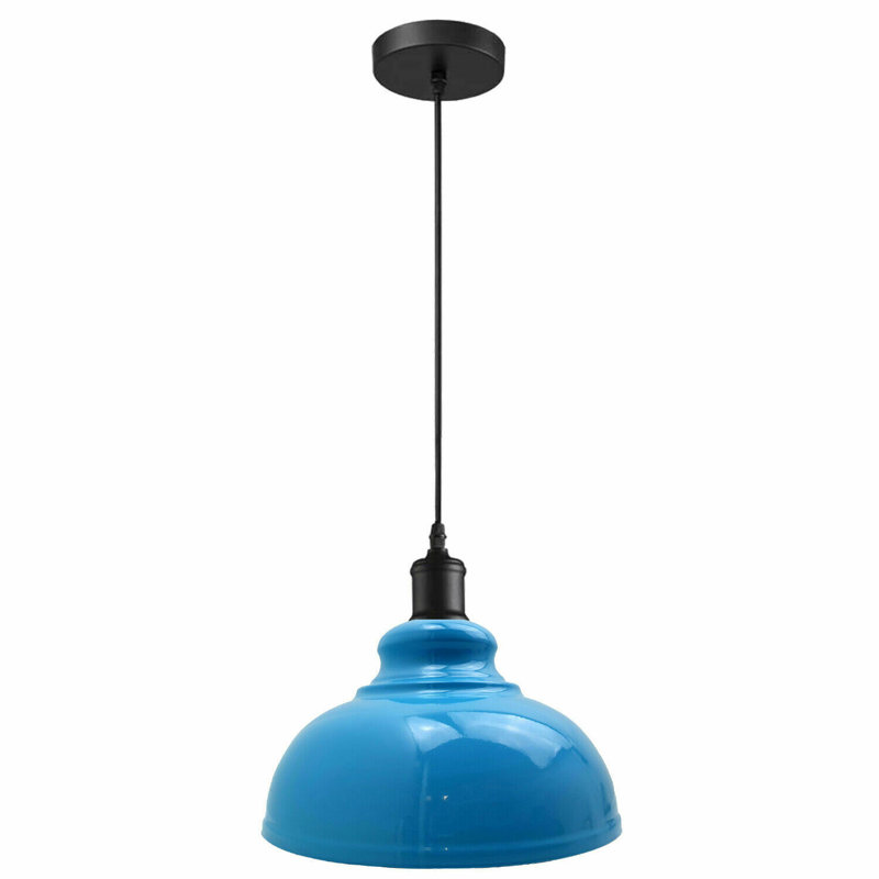 Reich 1 - Light Dome Pendant, 124cm H x 30cm W x 30cm D, Gloss Blue