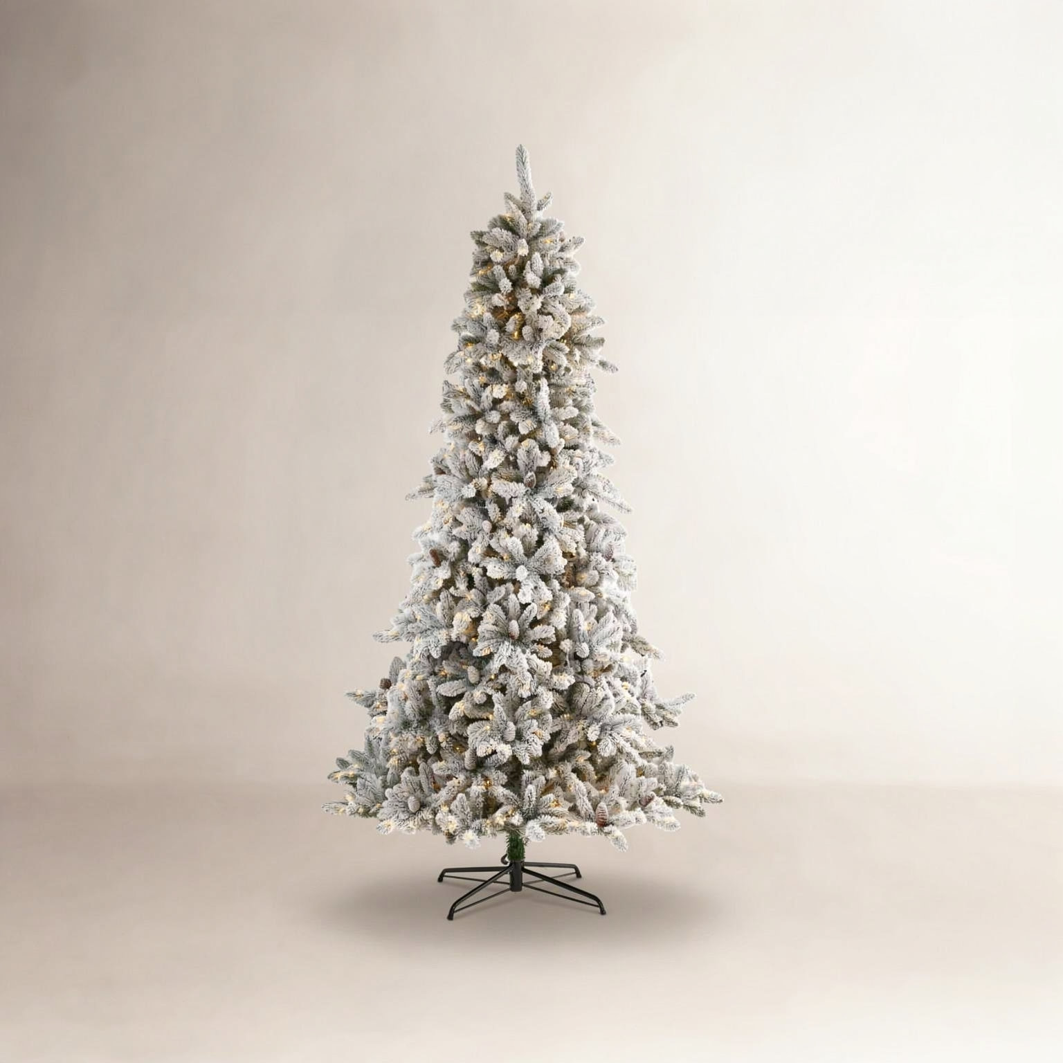 Lighted Artificial Christmas Tree, 9' H