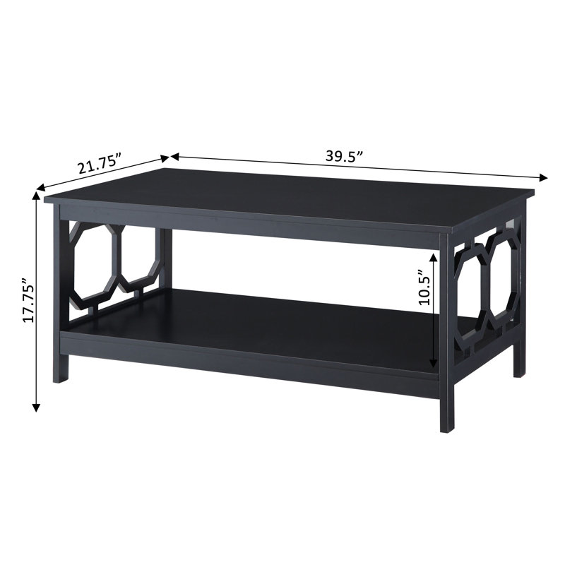 Bodeswell Coffee Table with Storage, Black