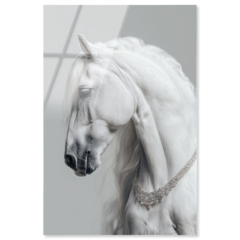 Jeweled Mane III Print by Oliver Gal, 15" H x 10" W, High-Gloss Acrylic Print