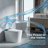 One-Piece Smart Toilet, Auto Open/Close, Automatic Flush, Heated Seat, Warm Water Dryer, Self-Cleaning Nozzle
