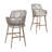 Brookens 46" H Cast Aluminum Bar Stool with Cushions (Set of 2)-1357238660