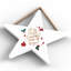 Xmas the Most Wonderful Time Wooden Star Plaque