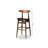 Upholstered Bar Stool with Solid Wood Frame