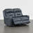 Olathe Genuine Leather Dual Motor Power Reclining Lay Flat Sofa With Power Headrest-56361589