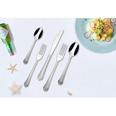 Rosdorf Park Mirfield Stainless Steel (18/0) Flatware Set - Service for 4