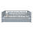 Full Size Wood Daybed With Trundle And Fence Guardrails, Gray-1887820069-1887820089