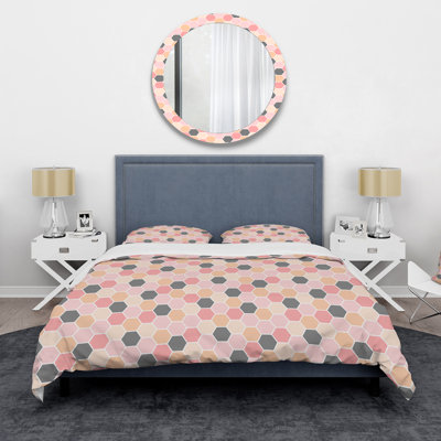 Polyester Geometric Shapes Duvet Cover