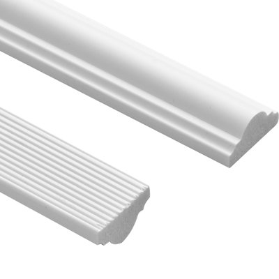 Wall Molding 3 Pack, Wainscoting Panels Kit, Lightweight Paintable Polystyrene, Easy to Install, Waterproof Accent Wall Trim for Interior Décor Living Room, Bedroom, White (24x54 + 24x24 in)