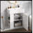 Andreias 12.20'' Single Bathroom Vanity with Ceramic Top
