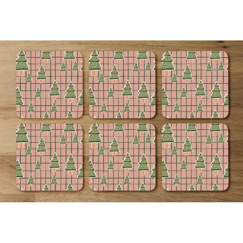 Square 6 Piece Coaster Set