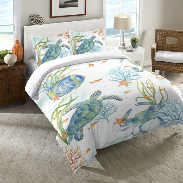 Sealife 6pc Twin Comforter Set with Bed Sheets — Leon's Furniture Saint John