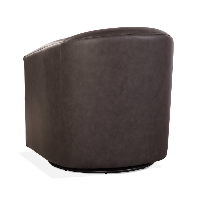 Briles Swivel Armchair, Luxtan Coal