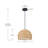 14 inch 1 light Bamboo shade pendant