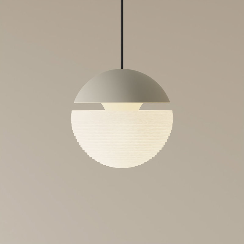 Cora Pendant Light, Sand, Black