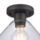 Maiva Single Light Glass Flush Mount