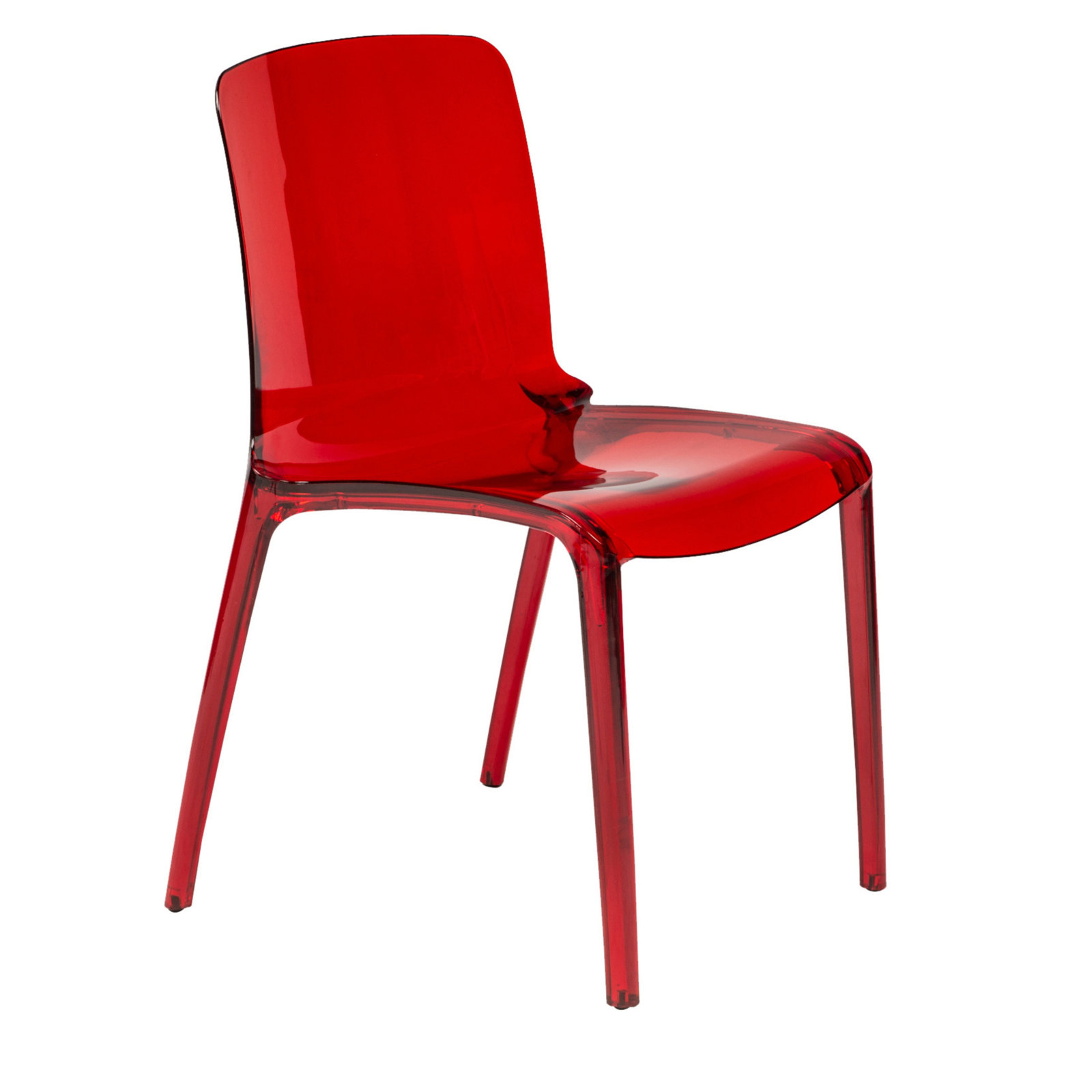 Lade Dining Chair, Transparent Red, Individual