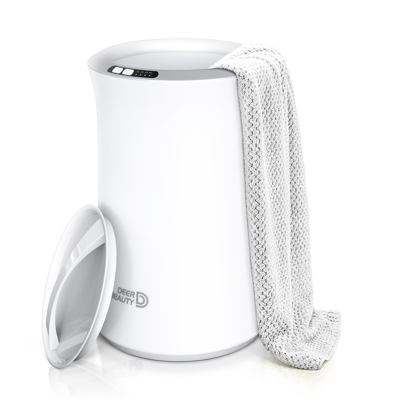 Freestanding Electric Towel Bucket Blanket Warmer Bucket, White