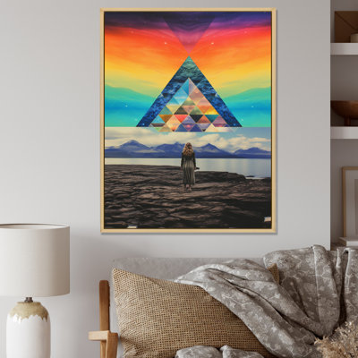 Marcher vers la sacrée sagesse de la montagne sur toile